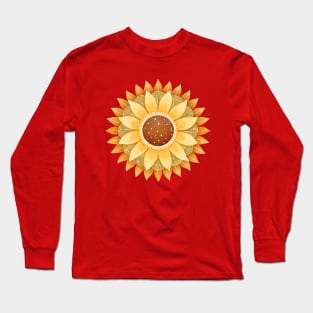 Boho Sunflower Blossom Long Sleeve T-Shirt